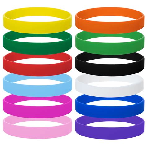 10 Dozen Silicone Wristbands, Adult-size Rubber Bracelets, Great For Event-Assorted - Walmart.com