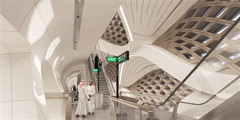 King Abdullah Financial District (KAFD) Metro Station – Zaha Hadid ...