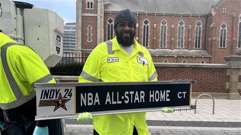 Here's a map of every NBA team street sign in Indianapolis for All-Star ...