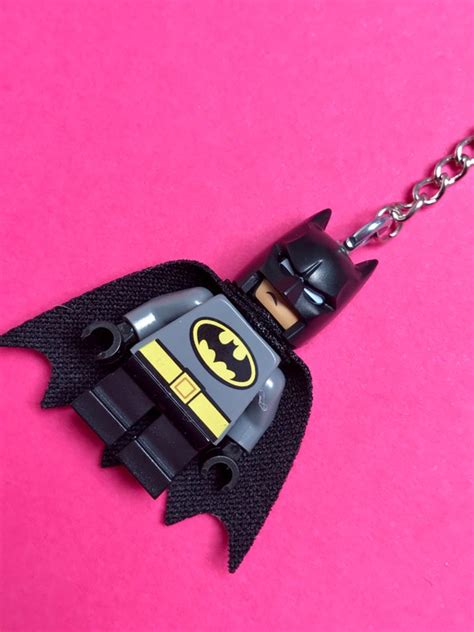 Batman Minifigure Keychain...Handmade using LEGO® parts