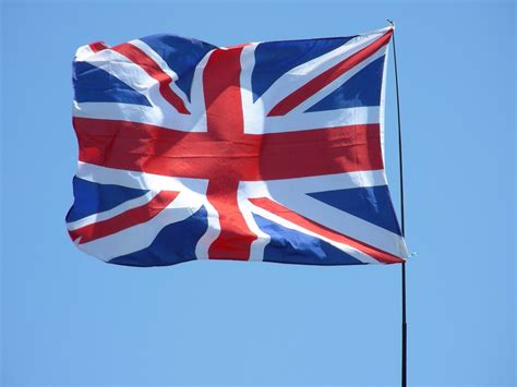patriotism, 1080P, flag pole, flying, blue, flag, great britain, nature, symbol, banner, waving ...