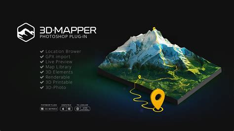 3D Map Generator - 3D Mapper - Photoshop plugin - YouTube