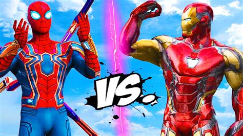 Iron Spiderman Vs Spiderman