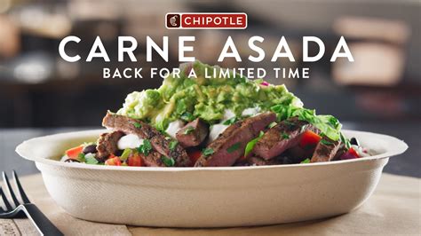 Chipotle's Carne Asada is Back on the Menu - Sep 22, 2020