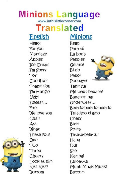 Ngôn ngữ của các Minion và nghệ thuật Minion - Rin Nguyễn