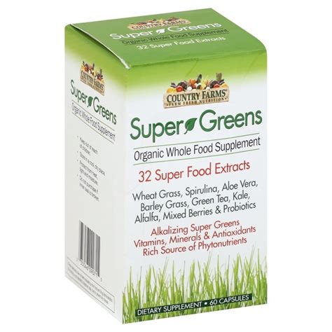 Country Farms Super Greens, Capsules (60 each) - Instacart