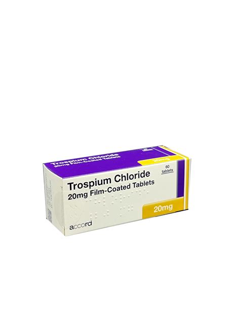 Trospium Chloride Tablets 20mg 60s - McDowell Pharmaceuticals