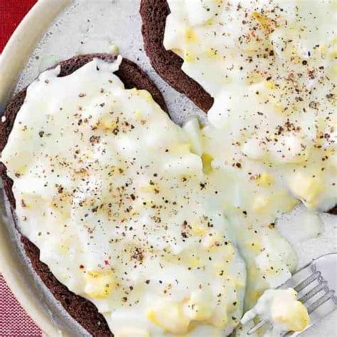 Creamed Eggs on Toast - CopyKat Recipes