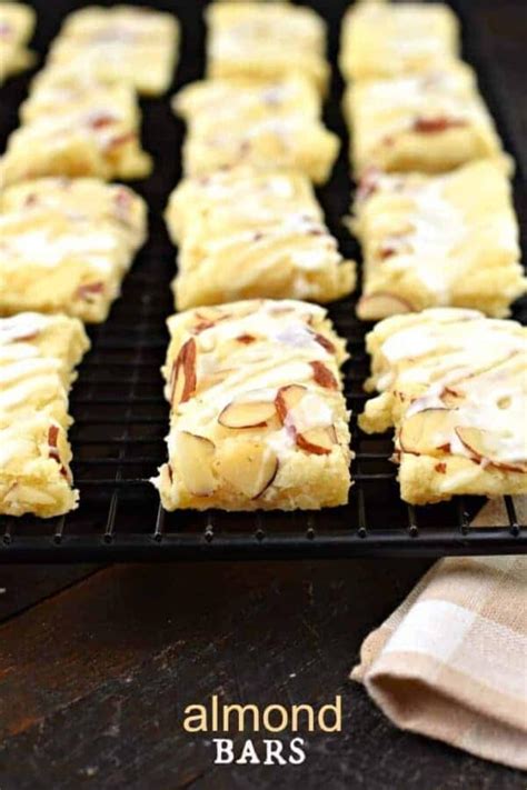 Almond Bars Recipe - Shugary Sweets