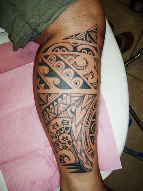 15 Unique Tribal Calf Tattoos | Only Tribal