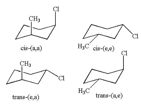 Draw the more stable chair conformation of the molecule, and estimate the amount of strain in ...