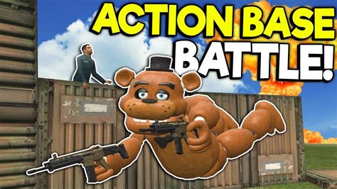 ACTION BASE BATTLE WITH NUKE SURVIVAL! - Garry's Mod Gameplay - Action Gmod - YouTube