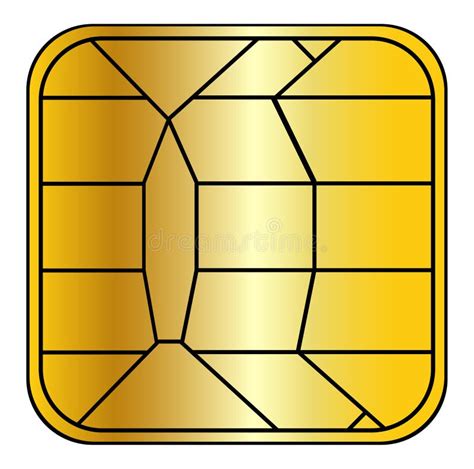 Creditcard chip stock vector. Illustration of chip, secure - 13754687