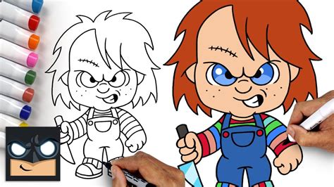 How To Draw Chucky | Halloween Art Tutorial - YouTube