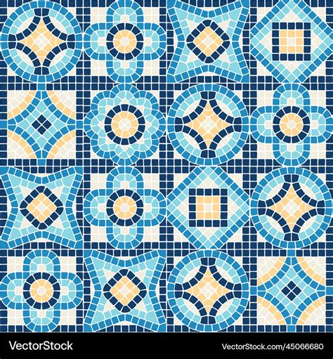 Ancient mosaic seamless pattern decorative Vector Image