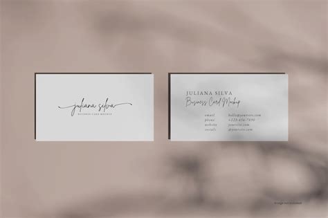 Premium PSD | Minimal business card mockup