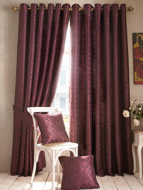 Laurence Llewelyn-Bowen Gloriental Jacquard Eyelet Curtains ...