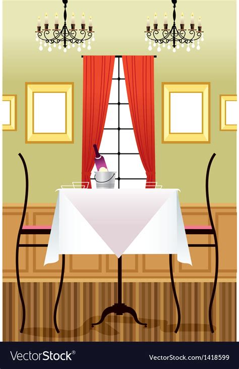 Fancy restaurant background Royalty Free Vector Image