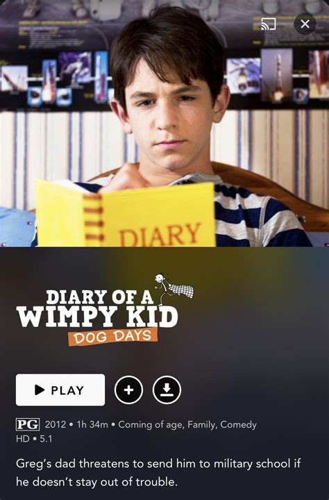 Surprise! 'Diary of a Wimpy Kid: Dog Days' is now streaming in the U.S. : r/DisneyPlus