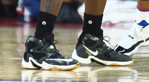 #SoleWatch: LeBron James Brings Camo Nike LeBron 13s to Detroit | Sole Collector