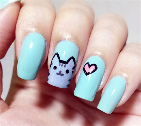 20+ Cute And Easy Cat Nail Art Design Ideas You Must Try | Cat nail art, Cat nails, Animal nail art