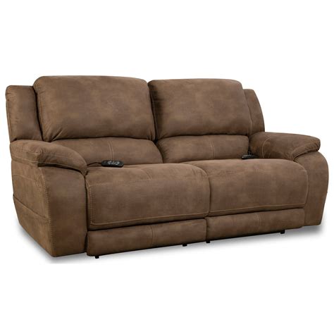 HomeStretch Explorer Casual Double Reclining Sofa with Pillow Top Arms ...