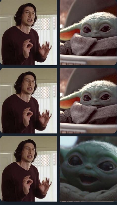 Kylo Ren teaches Baby Yoda to speak Blank Template - Imgflip