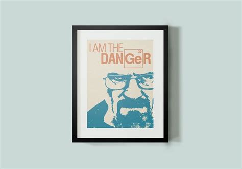 Walter White: I am the Danger Typographic Art Print