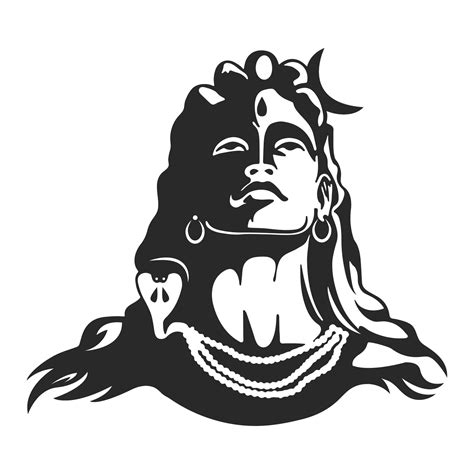 Adiyogi Shiva Mahadev Vector Drawing Illustration 35974738 Vector Art ...