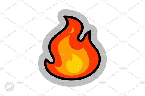 Fire Simple Cartoon | Simple cartoon, Cartoon, Easy drawings