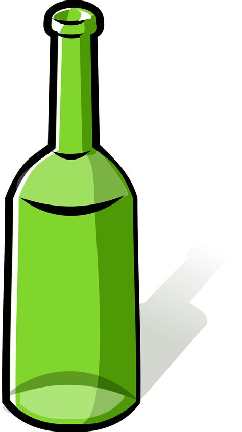 Clipart - green bottle
