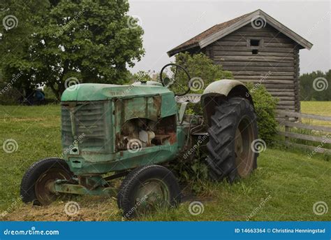 Old Abandoned Rusty Tractor. Stock Photo - Image of historical, rural ...