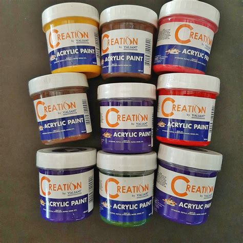 FOCUS AND CREATION ACRYLIC PAINT 100mL (14 colors, 2 brands) | Shopee ...