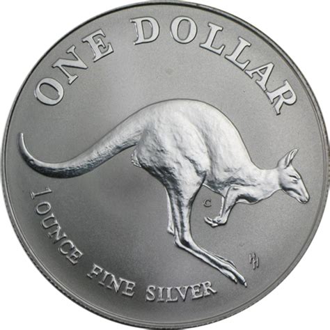 Pre-Owned 1993 Australian Kangaroo 1 Dollar 1oz Silver Coin - VAT Free ...