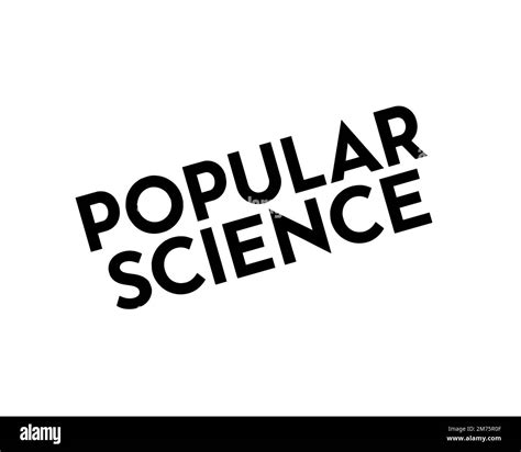 Popular Science, Rotated logo, White background Stock Photo - Alamy