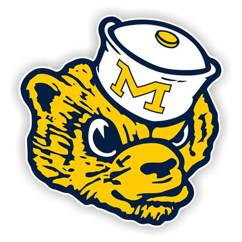 Michigan Wolverines Mascot Retro Precision Cut Decal / Sticker