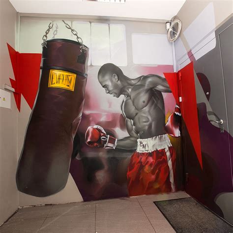 Boxing | Gym wall decal, Gym design interior, Gym wallpaper