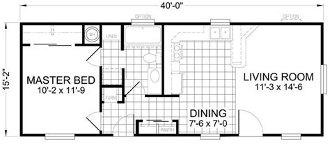 Little House on a Trailor 16 x 40 Floorplan | Tiny house floor plans ...