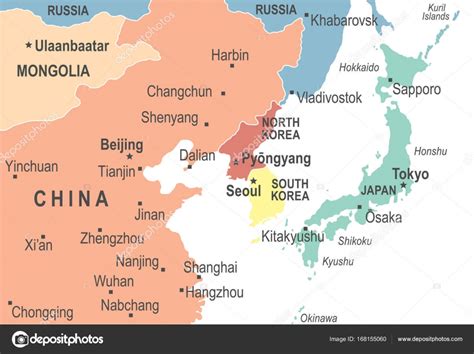 Map Of China Japan Korea And Vietnam - United States Map