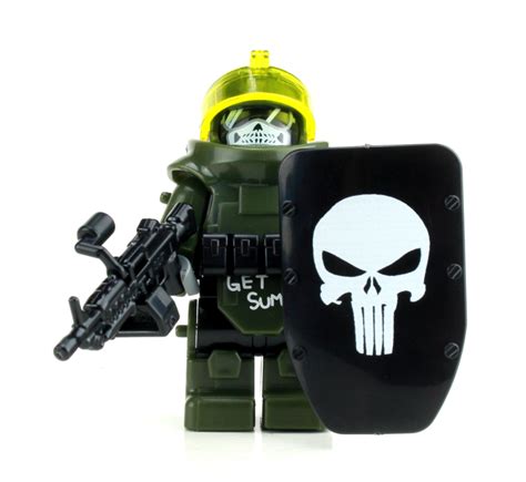 Battle Brick Custom Juggernaut Army Assault Minifigure | Atlanta Brick Co