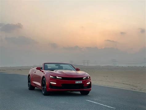 Rent Chevrolet Camaro Convertible (Red), 2020 in Dubai - Turboplus