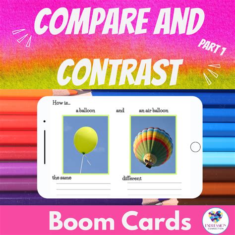 Compare And Contrast Two Picture Objects Part 1 Boom Cards | Made By Teachers