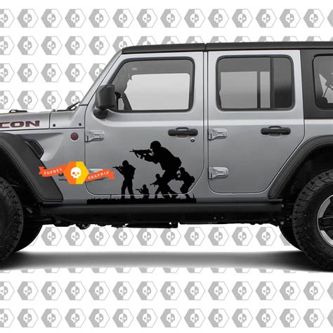 Band of Brothers US Army Vinyl Decals for Jeep Wrangler | Jeep wrangler ...