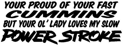 Buy Lady Loves My POWERSTROKE *Vinyl Decal Sticker cummins Decal Diesel Truck Funny in Batavia ...