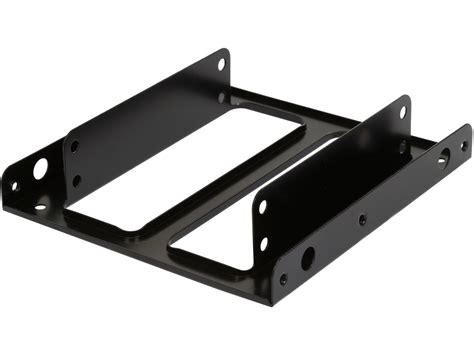 2.5" SSD/HDD Mounting Kit/Bracket (Black SECC Metal) to Fit in 3.5 ...