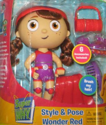 Super Why WONDER RED Action Figure Doll PBS Accessories | #148543863