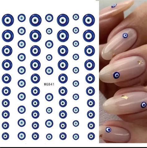 Evil Eye Nail Stickers / Decals - Etsy