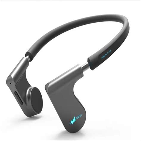 Hearing Aid Wireless Headphones Bluetooth Headset Bone Conduction Bluetooth Earphone Blue Audio ...