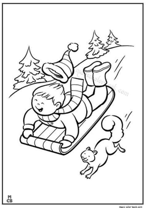 Sled Coloring Page at GetColorings.com | Free printable colorings pages to print and color