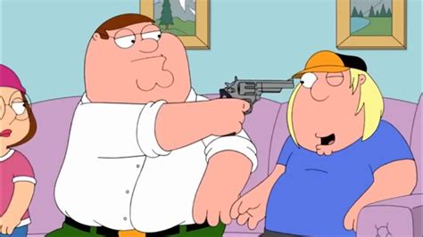 Family Guy - Peter Uses a Gun - YouTube